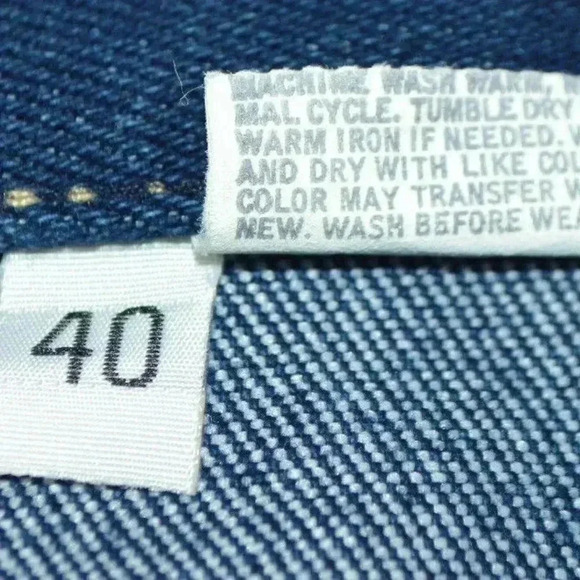 Levi Strauss Co 573 Mom Jean Dark Blue Jeans White Tab - Picture 7 of 9